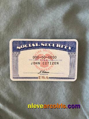 USA SSN photolook blue jeans background